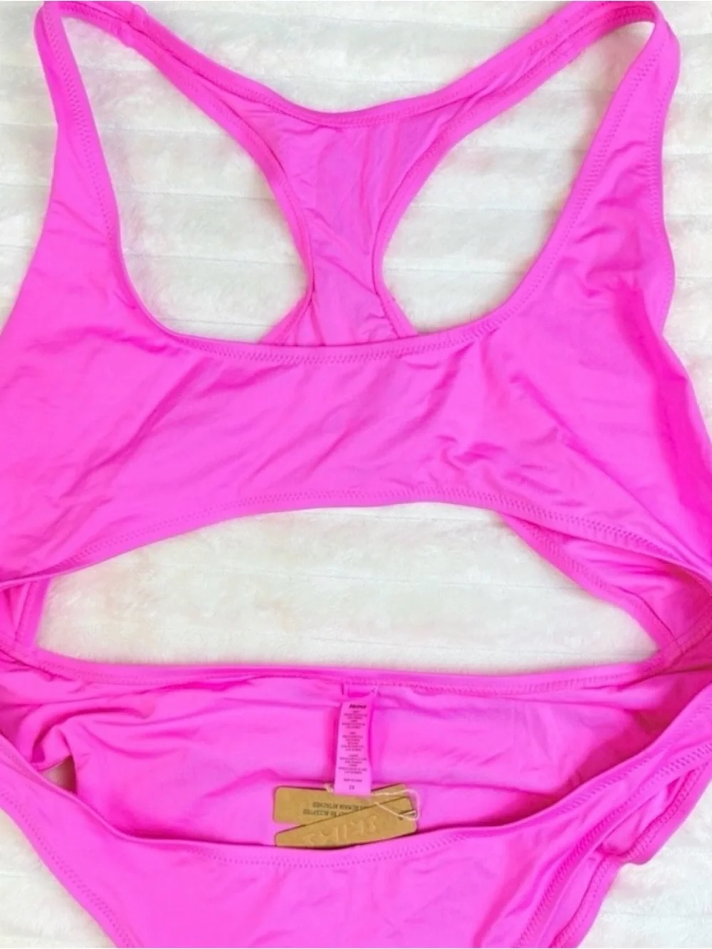 SKIMS Signature Swim Cut Out Monokini Taffy Pink 2XL Sculpting Swimsuit  NWT